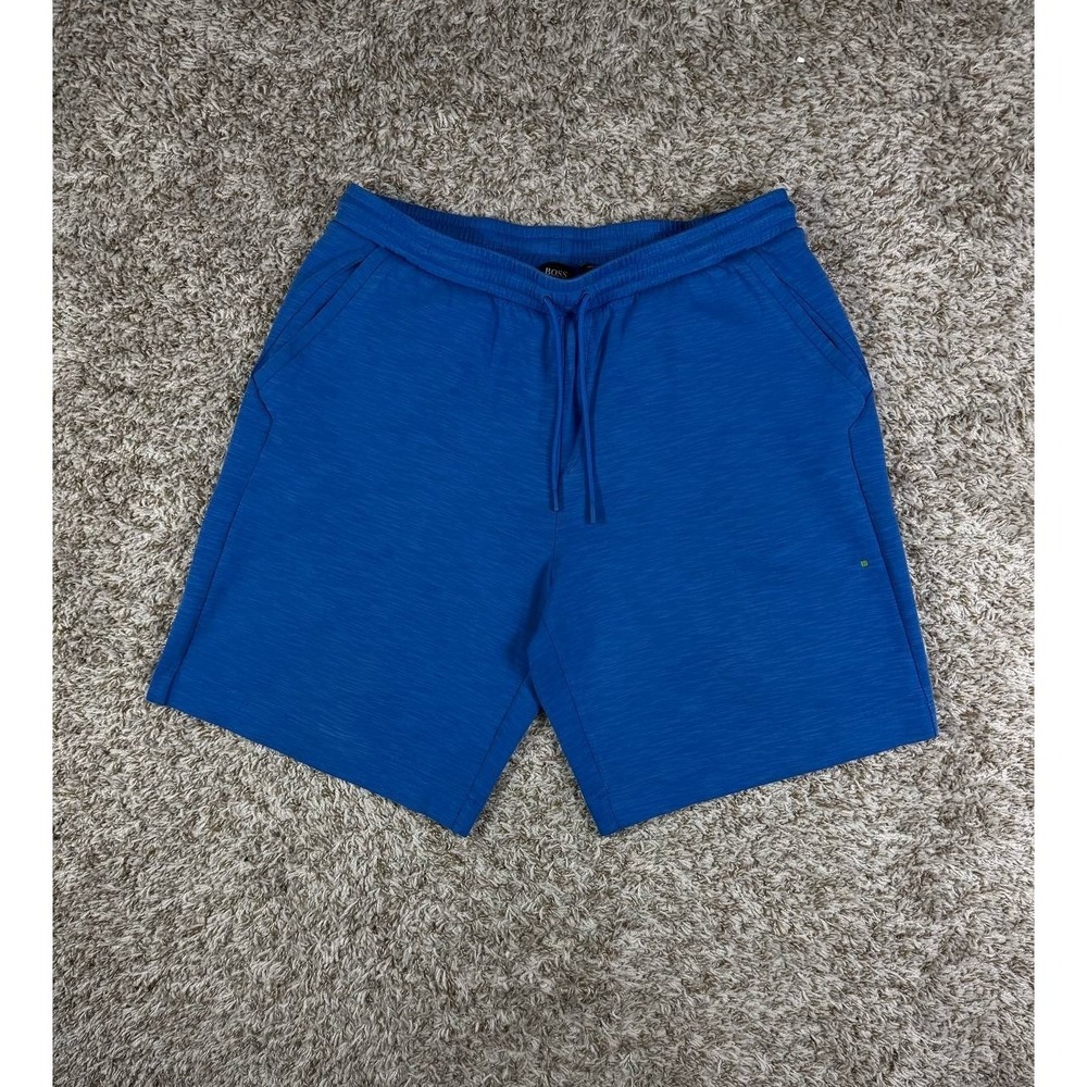 Hugo Boss Headlo 1 Blue Casual Sweat Shorts Men's Size XL